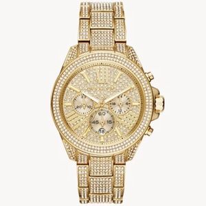 Michael kors wren three-Hand Gold-Tone Stainless Steel Watch